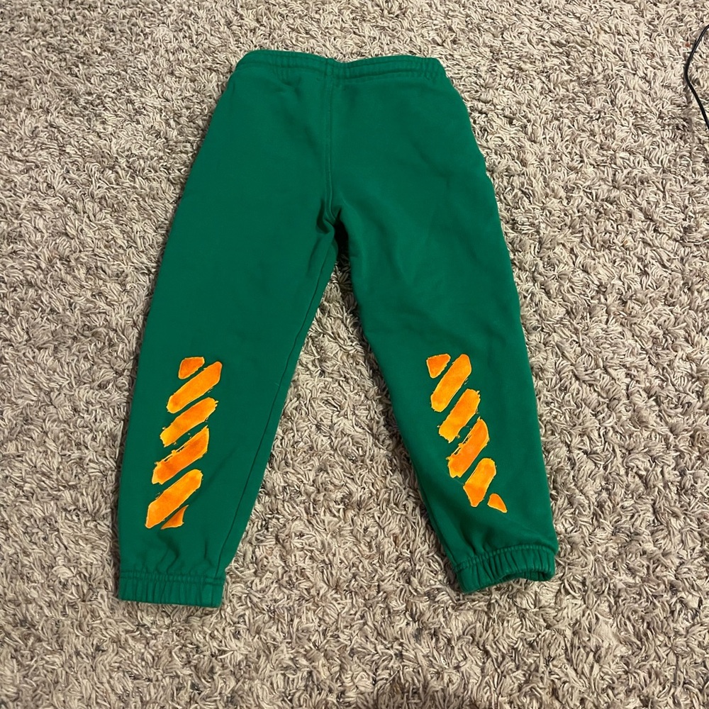 Kids off white joggers